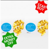 ** STAR BUY ** 2 x 100 Pure Fish Oil Eco Packs