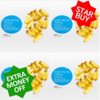 ** STAR BUY ** 4 x 100 Pure Fish Oil Eco Packs